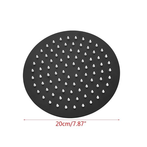 

bathroom shower sets yysd 8/10/12 inches square/round showerhead stainless steel black ultrathin spray head room