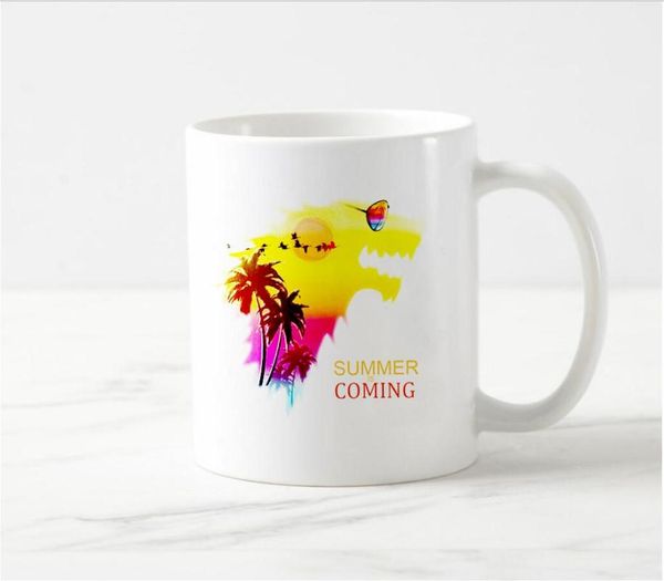 

mugs thrones coffee mug ceramic white tea cup summer is coming as gift for friends