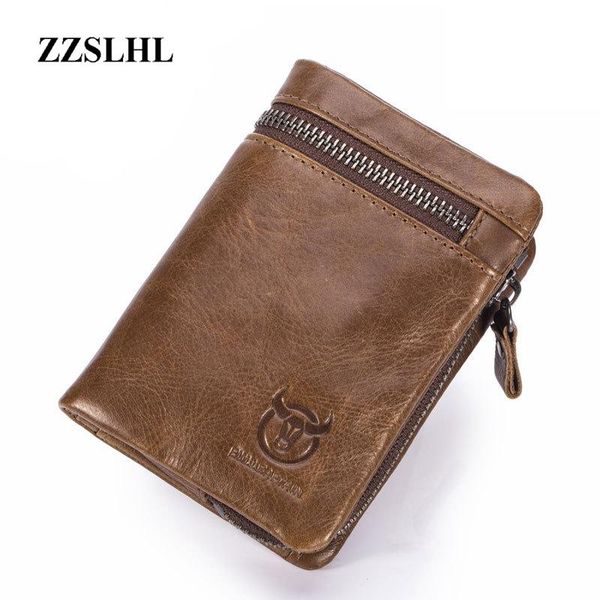 

fashion brand genuine leather retro casual men's wallet 3 colour short coin purse holder card money bags zip pocket wallets, Red;black