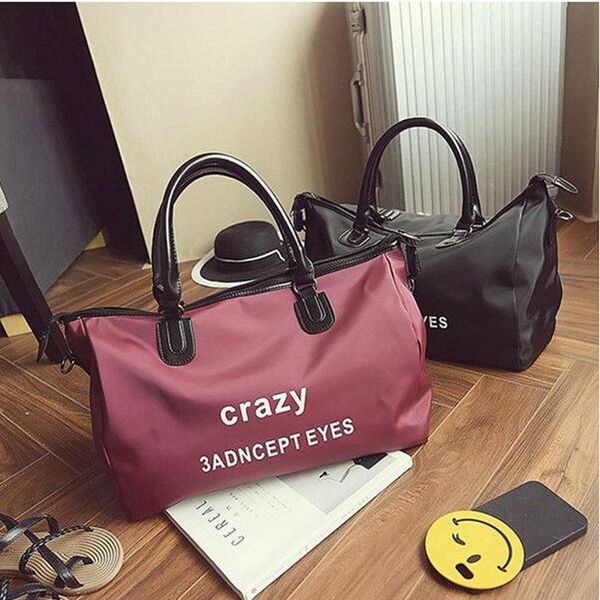

duffel bags women large capacity men hand luggage travel duffle canvas weekend shoulder multifunctional oxford bag a43-03