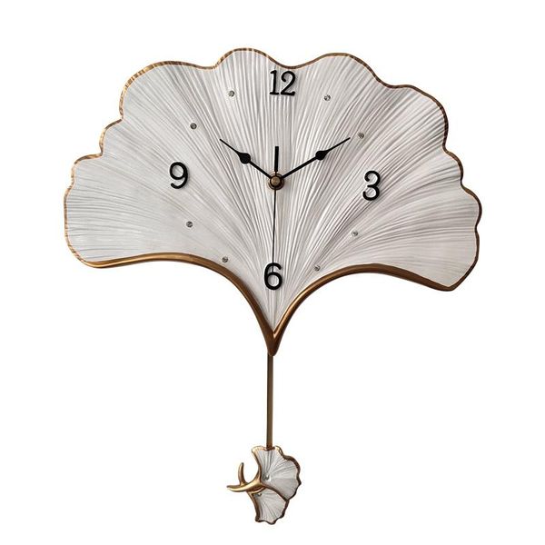 

wall clocks ginkgo leaf swing clock personalized creative