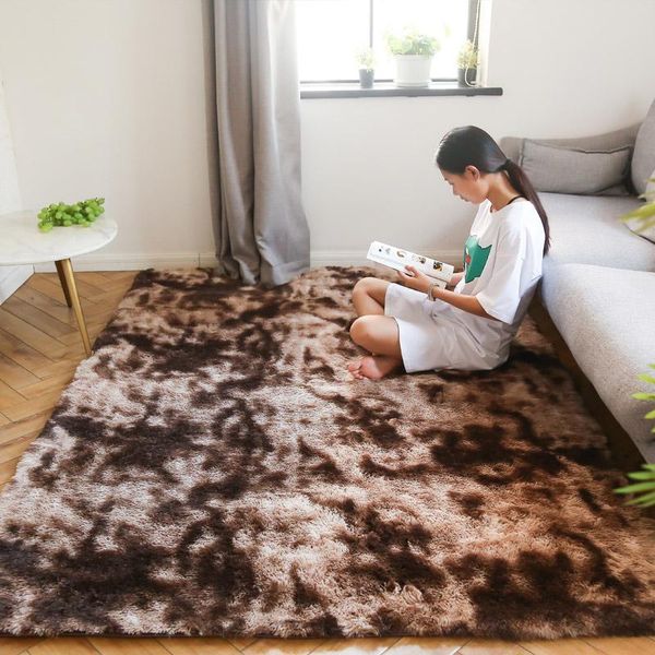 

carpets nordic ins variegated tie-dyed gradient carpet bedroom bedside rug living room coffee table tatami kid crawling