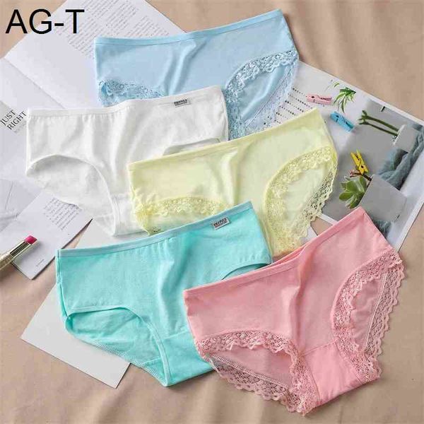 

all cotton antibacterial girl's large triangle women's underwear, Black;pink