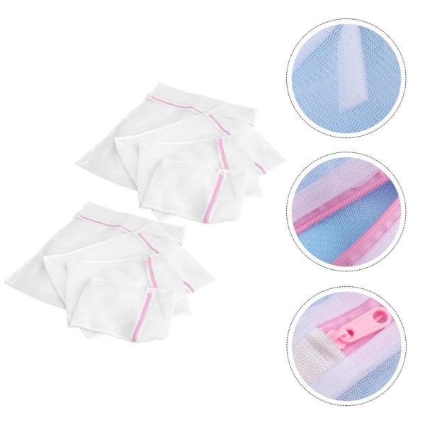 

laundry bags 8pcs mesh bag wash travel storage clothing washing
