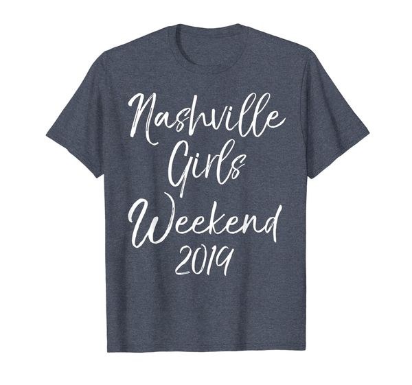 

nashville girls weekend 2019 shirt for women cute trip gifts, White;black