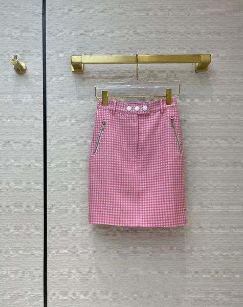 

skirts arrival 2021 summer clothes women sweet slim pink skirt preppy style girls plaid pencil, Black