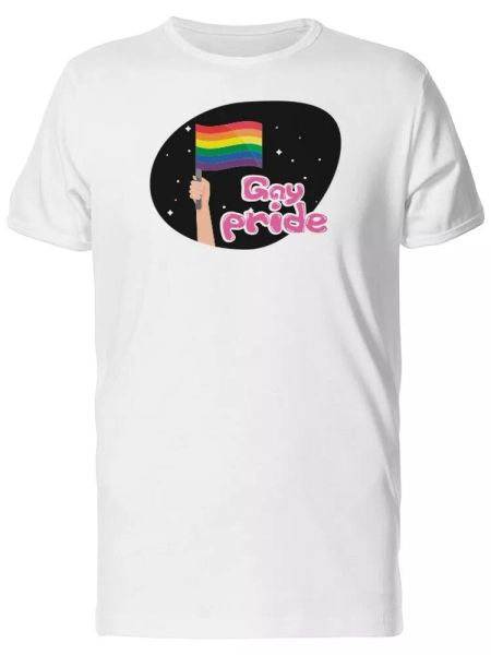 

Gay Pride Cute Lgbt Rainbow Flag Men's Tee -Image by Shutterstock, White;black