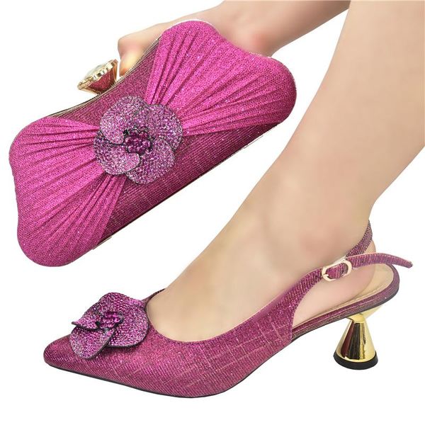 

dress shoes arrival italian shoe and bag set for party in women high heels luxery wedding, Black