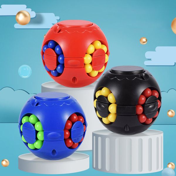 Fidget Spinner 3D Puzzle Magic Cube IQ Bola Anti Stress Brinquedo Educacional Girando Feijão De Feijão Jogos Para Crianças Adultos Crianças Meninos Meninas