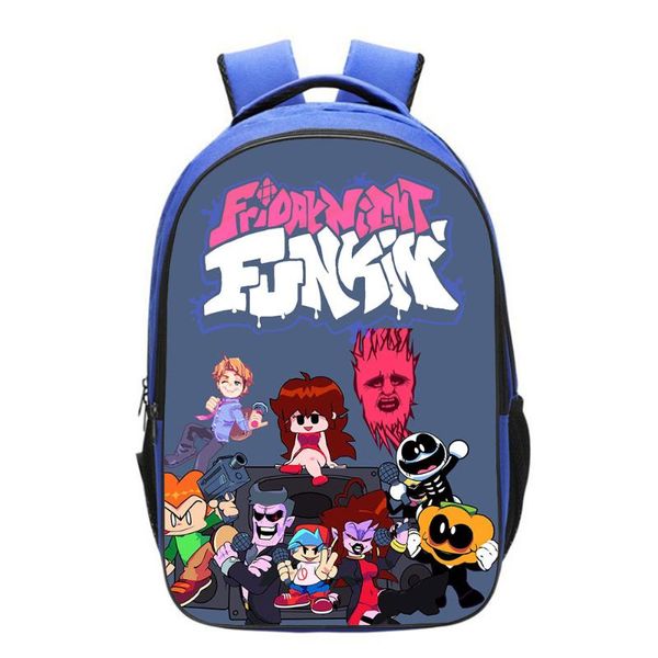 

backpack friday night funkin student school bag casual lapknapsack teen bookbag outdoor travel mochila