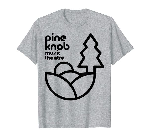 

pine knob t-shirt, White;black