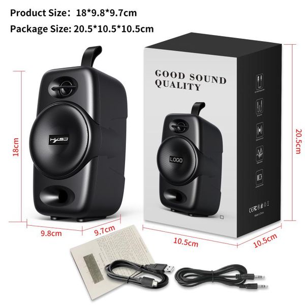 

mini speakers audio extended bass subwoofer wireless hifi portable speaker usb bluetooth with hi-res 10w large battery tws tf card