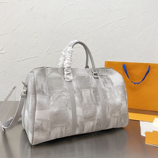 

personality retro old flower shoulder bags multifunctional leather fashion fitness travel bag famous designer luxury large capacity crossbod