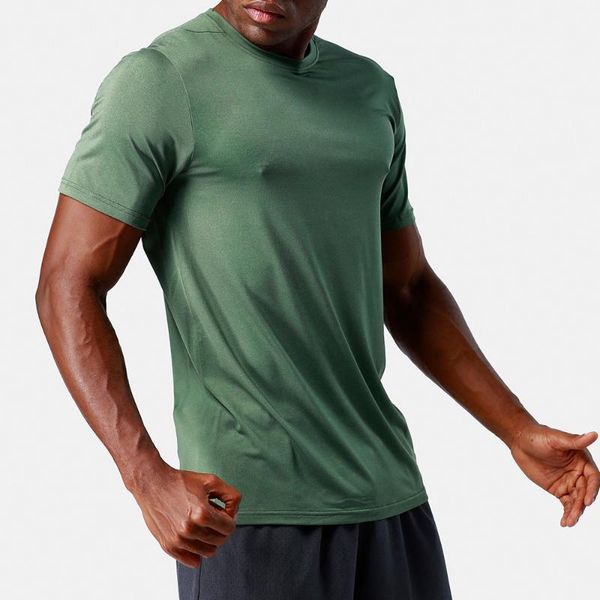 

yoga outfit workout clothes short-sleeved men's vest quick-drying sports running t-shirt tight half-sleeved fall season top