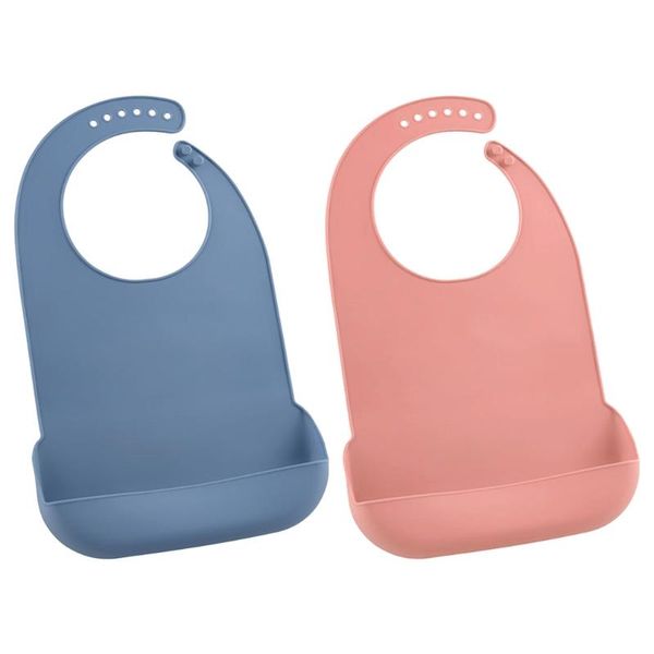 

adults waterproof anti-oil silicone bib elderly aged mealtime cloth protector xx9f bibs & burp cloths