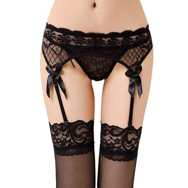 

stocking thigh high stockings+suspender garter belt lingerie women's tights pantyhos fishnet mesh pantyhose accessories, Black
