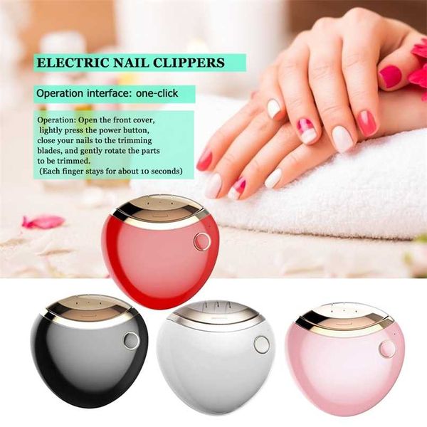 

electric nail clipper safe care automatic clippers trimmer cutter 211007