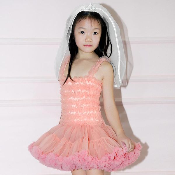 

toddler baby girl infant princess ballet tutu dress flower wedding kids party vestidos for 1 years birthday girl's dresses, Red;yellow