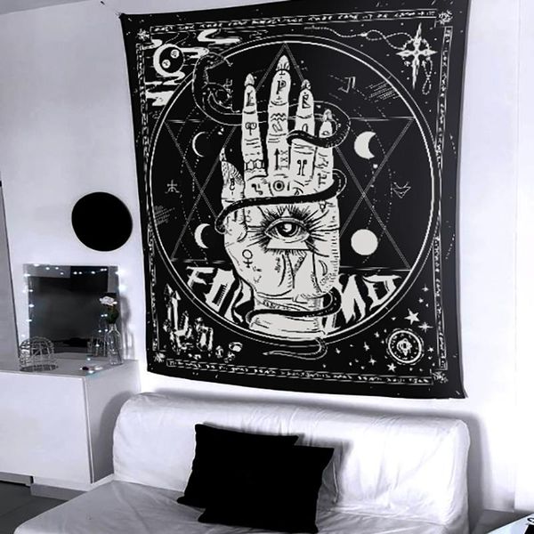 

tapestries astrology tarot bergamot tapestry wall hanging bedroom decori art mystery small blanket witchcraft supplies cloth