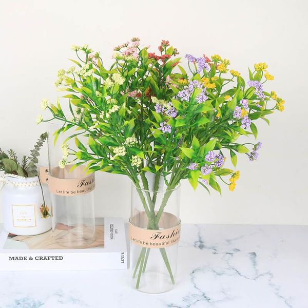

decorative flowers & wreaths 1 bouquet fake little heads diy gypsophila simulation artificial flower small wedding home decoration
