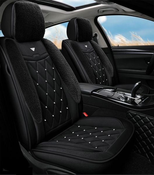 

car accessory seat cover for sedan suv durable leather universal five seats set cushion including front and rear covers full covered gray de