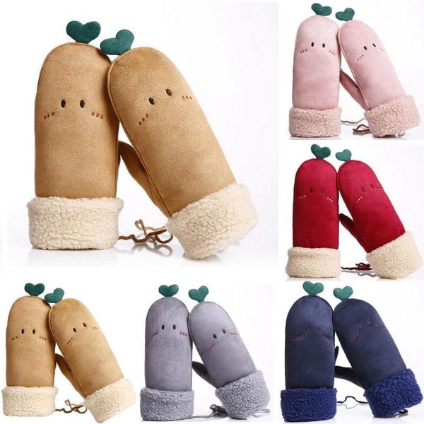 

fingerless gloves girls women ladies hand wrist winter hanging neck thicken warm fashion lace thick, Blue;gray