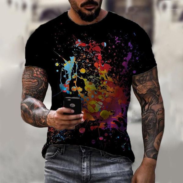 

men's t-shirts men'sÂ paintÂ cottonÂ t-shirtÂ 3dÂ printÂ splash inkÂ tÂ shirtÂ summerÂ graphicÂ teesÂ patternÂ women/menÂ shortÂ sleeveÂ nov, White;black