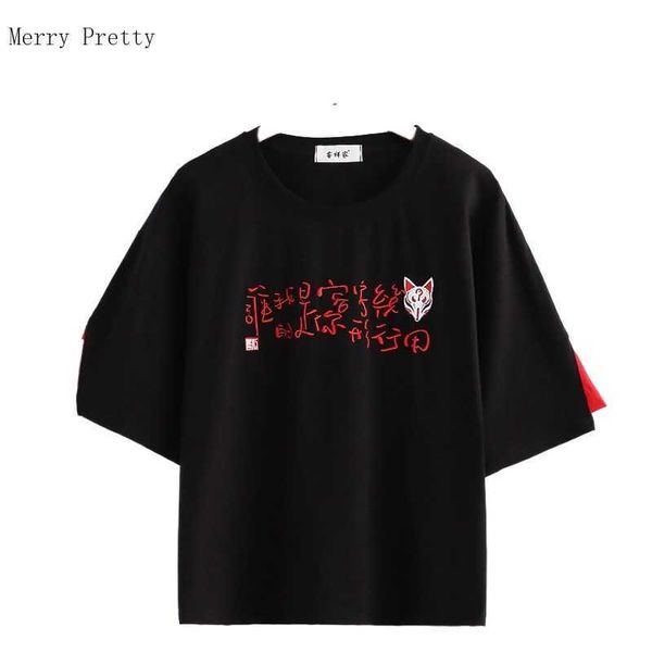 

letter embroidery harakuju t-shirts women summer short sleeve o-neck sweet style female basic cotton kawaii graphic 210526, White