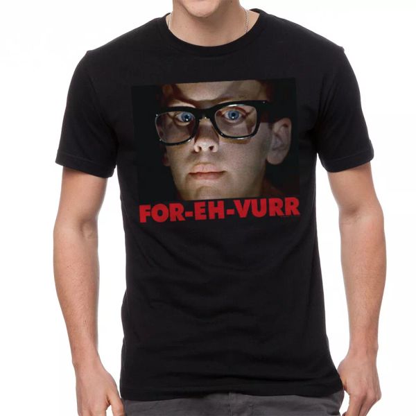 

the sandlot for eh vurr forever squints men's black t-shirt, White;black