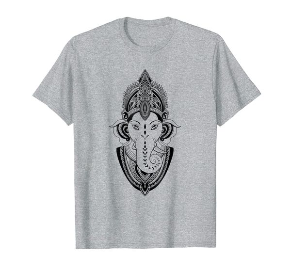

ganesha god deity indian india yoga meditation t shirt, White;black