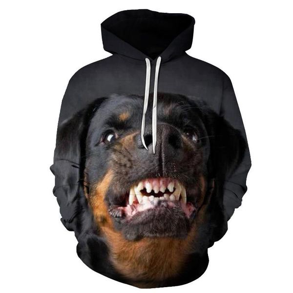 

men's hoodies & sweatshirts fashion animal german shepherd dog 3d print hoodie men women casual pet designs hooded wholesale coat haraj, Black