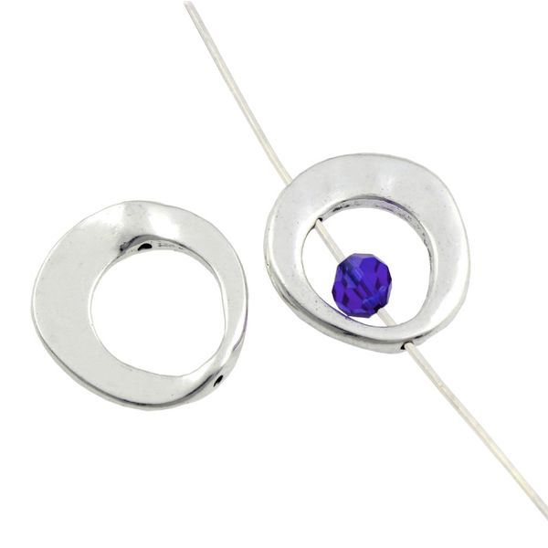 

open oval round heart bead frame charms alloy jewelry findings components l751 20.7x20.2mm antique silver l749, Blue;slivery