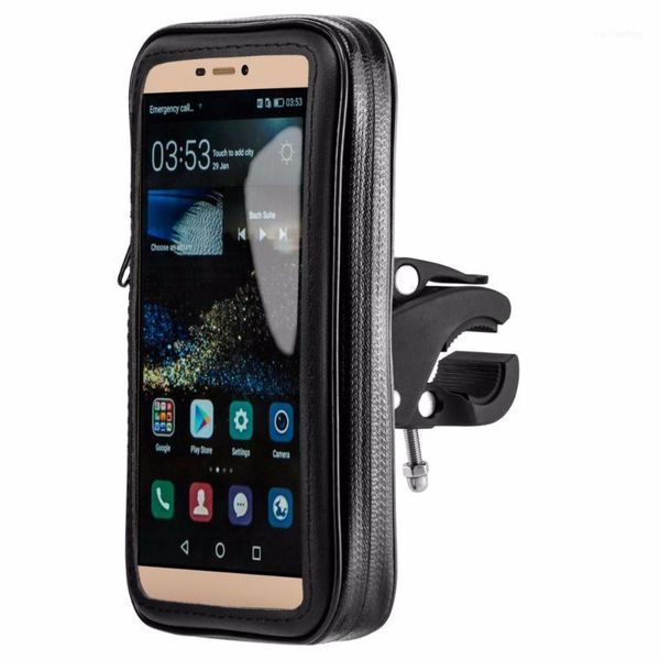 

buzzlee bike motor phone holder waterproof bag pouch case motorcycle bicycle handlebar cellphones gps stand for 1111