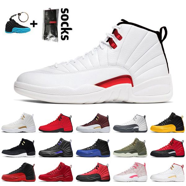 

with box 2021 twist 12s jumpman 12 mens basketball shoes womens arctic punch pink university gold dark concord reverse flu game trainers sne