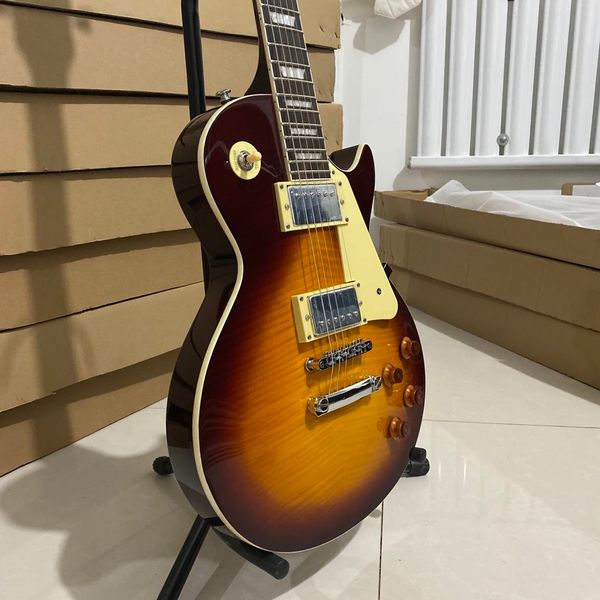 

electric guitar, standard electric guitar, tiger maple black circle,