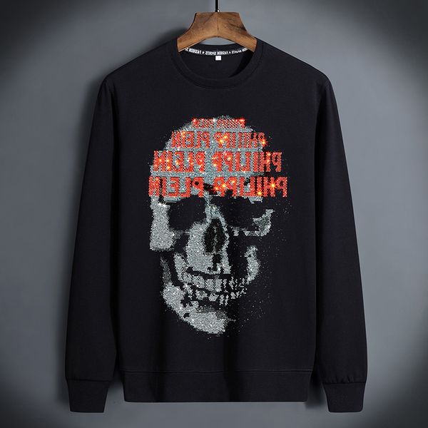 

and winter diamond autumn sweater fashion brand men's long sve bottomed top, Black