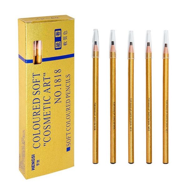 

golden laser black grey light brown 1818 eyebrow pencil waterproof microblading peel-off eyebrow pencils
