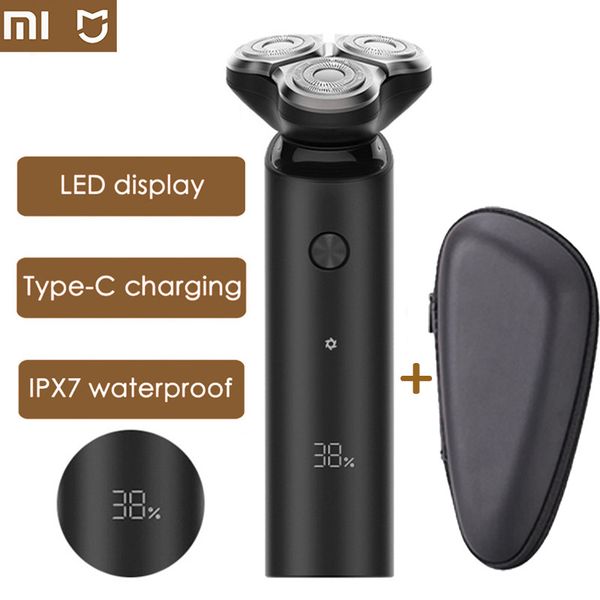 

xiaomi electric shaver for mens razor beard trimmer rechargeable 3d smart razor wet and dry dual-use washable mijia shaver 5