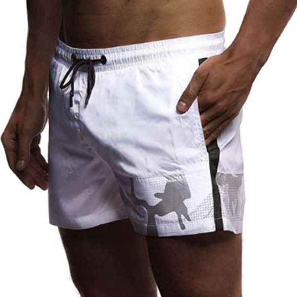 

shorts men's wear men's shorts leisure home pants beach three sports, White;black