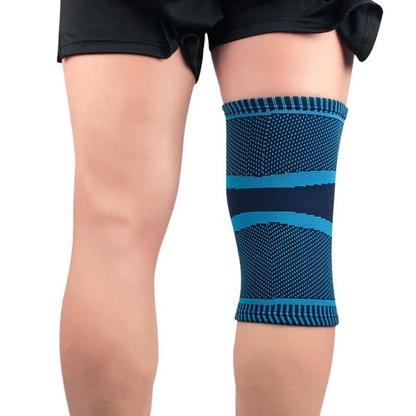 

elbow & knee pads outdoor 1pc pad sleeve elastic breathable knitted leg warmer patella protector fitness running, Black;gray