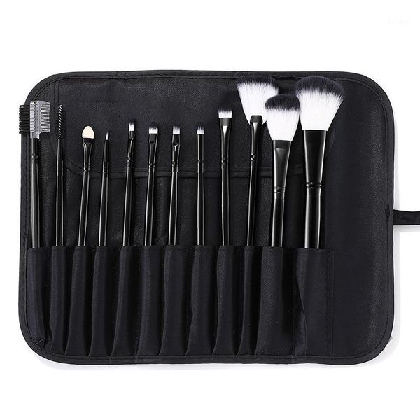 

pcs professional makeup brush set with bag full beauty tools eyebrow loose powder eyelash travel portable kit brushes1