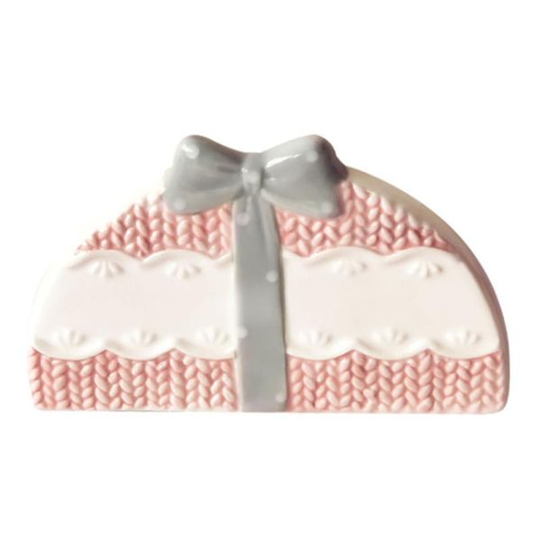 

tissue boxes & napkins 1pc relief bowknot pattern napkin storage rack ceramic holder