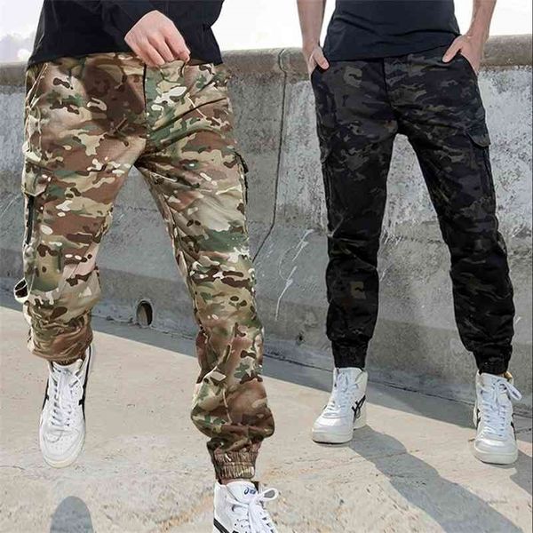 Mege Marke Taktische Jogger Hosen US Army Camouflage Cargo Hosen Streetwear Männer Arbeitshose Tragen Beständig Urban Frühling Herbst 210714