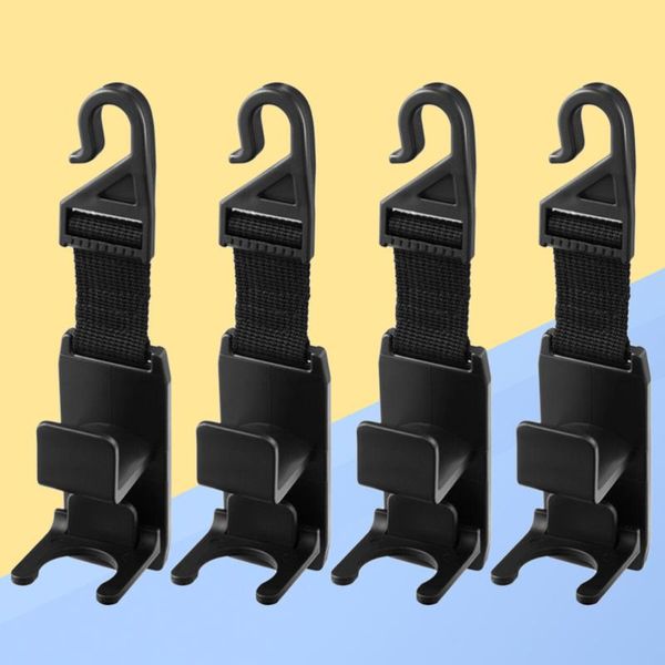

hook hanger 4pcs car hooks concealed super load bearing household auto multi-function creative gift storage (black)