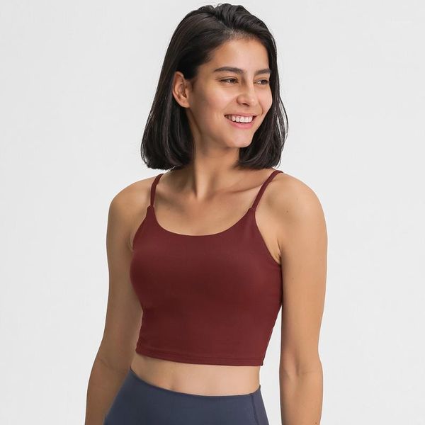 

push up padded gym fitness bras crop women plain soft nylon yoga workout sports with removable pads outfit