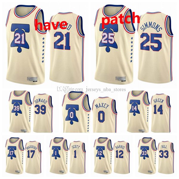 

2020-21 philadelphia76ersbasketball jersey men kids joel 21 embiid ben 25 simmons allen 3 iverson jerseys 2021 youth edition cit, Black;red