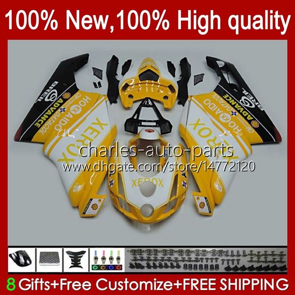 Corpo moto per Ducati 749S Giallo nero 999s 749 999 749-999 03 04 05 06 Bodywork 27No.47 749 999 S R 2003-2006 Cowling 749R 999R 2003 2004 2005 2006 Kit carenatura OEM