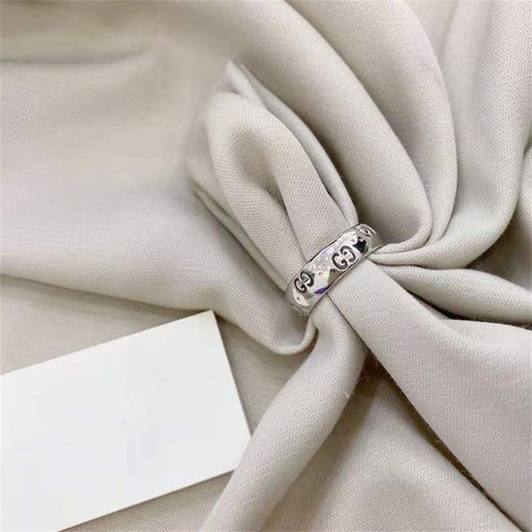 

s925 silver hollow three-dimensional couple ring exclusive design jewel
