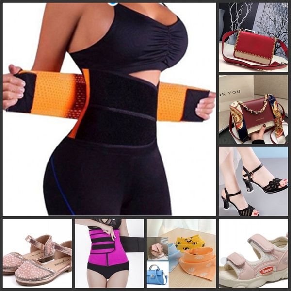 

special link for myshop customer waist trainer bag shoes, Black;red