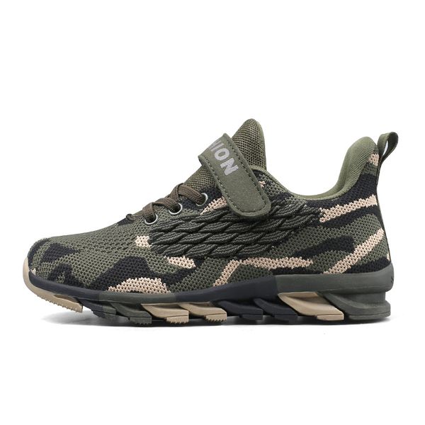 

2021 spring autumn children shoes boys sports shoes fashion brand casual kids sneaker outdoor training breathable running shoes, Black